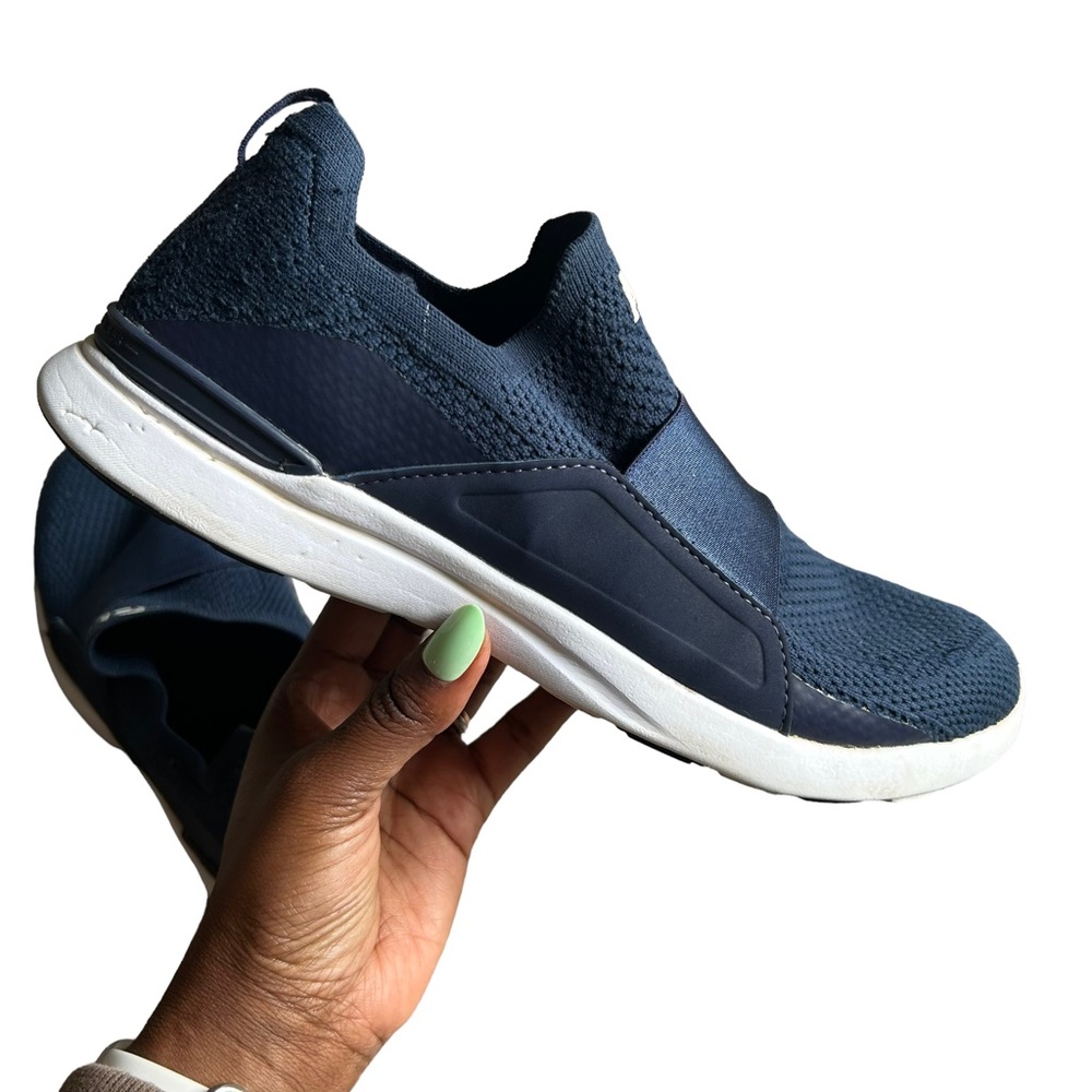 APL Women's Navy Slip-On Knit Sneakers - Picture 9 of 16